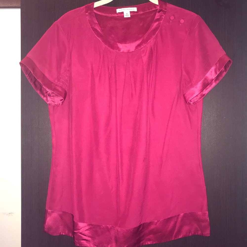 Banana Republic red blouse